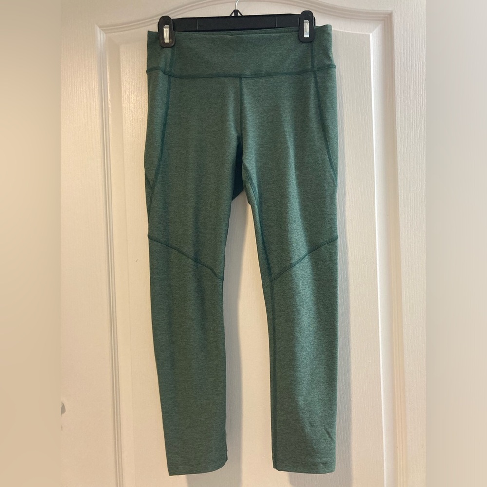 Outdoor Voices dark green leggings
